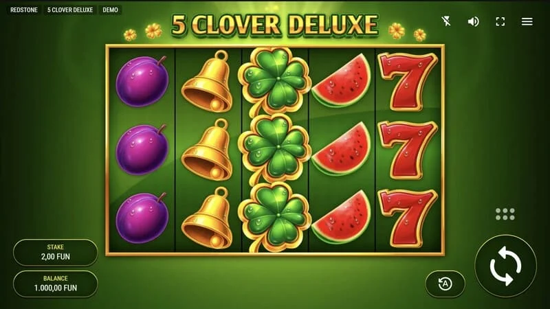 5 Clover Deluxe - ecranul de joc